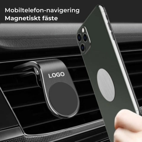 Kompakt Magnetisk Telefonhållare – Säker och Stilren Körning
