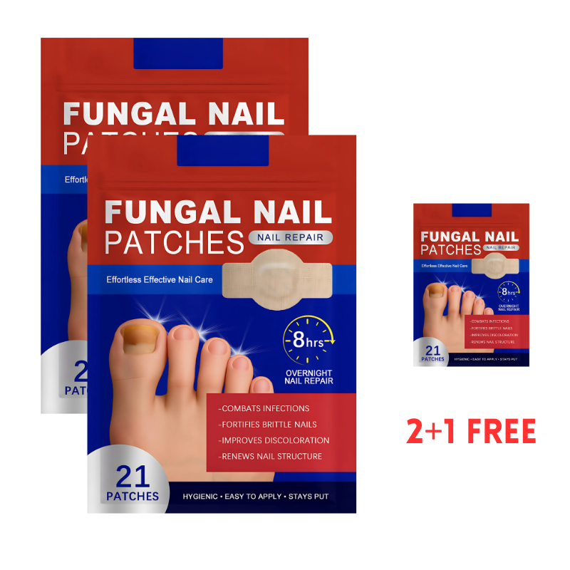 FungalPatch – Antibakteriellt Svampförebyggande Plåster och Nagelvårdspaket