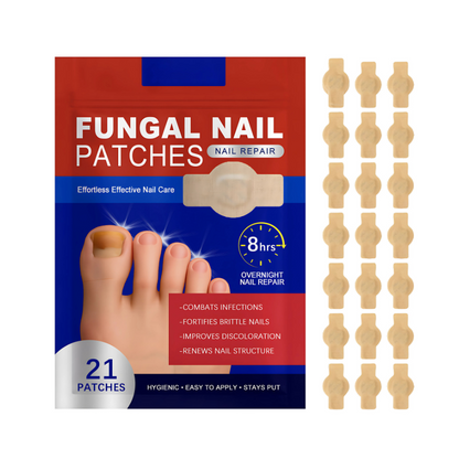 FungalPatch – Antibakteriellt Svampförebyggande Plåster och Nagelvårdspaket