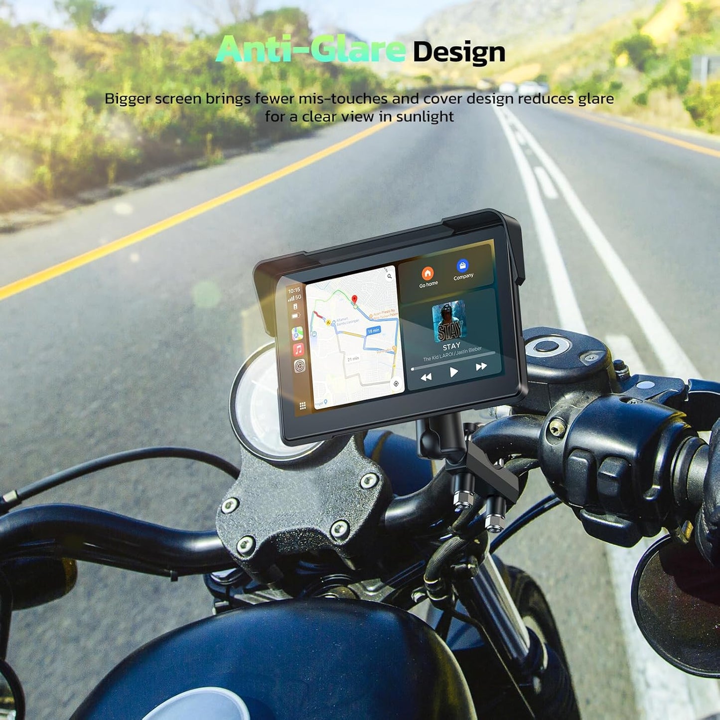 SmartPilot™ – Trådlös Apple CarPlay &amp; Android Auto-cockpit för din motorcykel